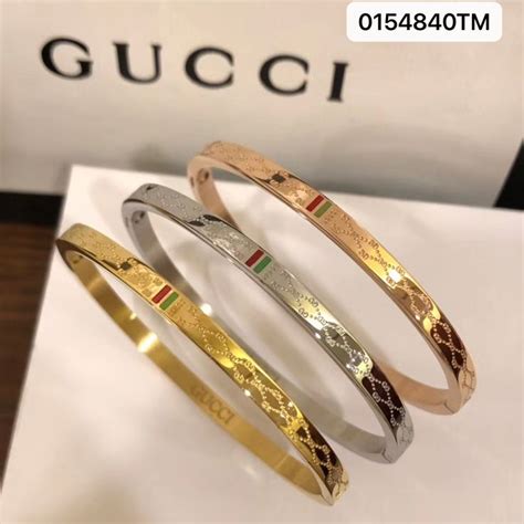 gucci gold bangle bracelet|gucci bracelet price.